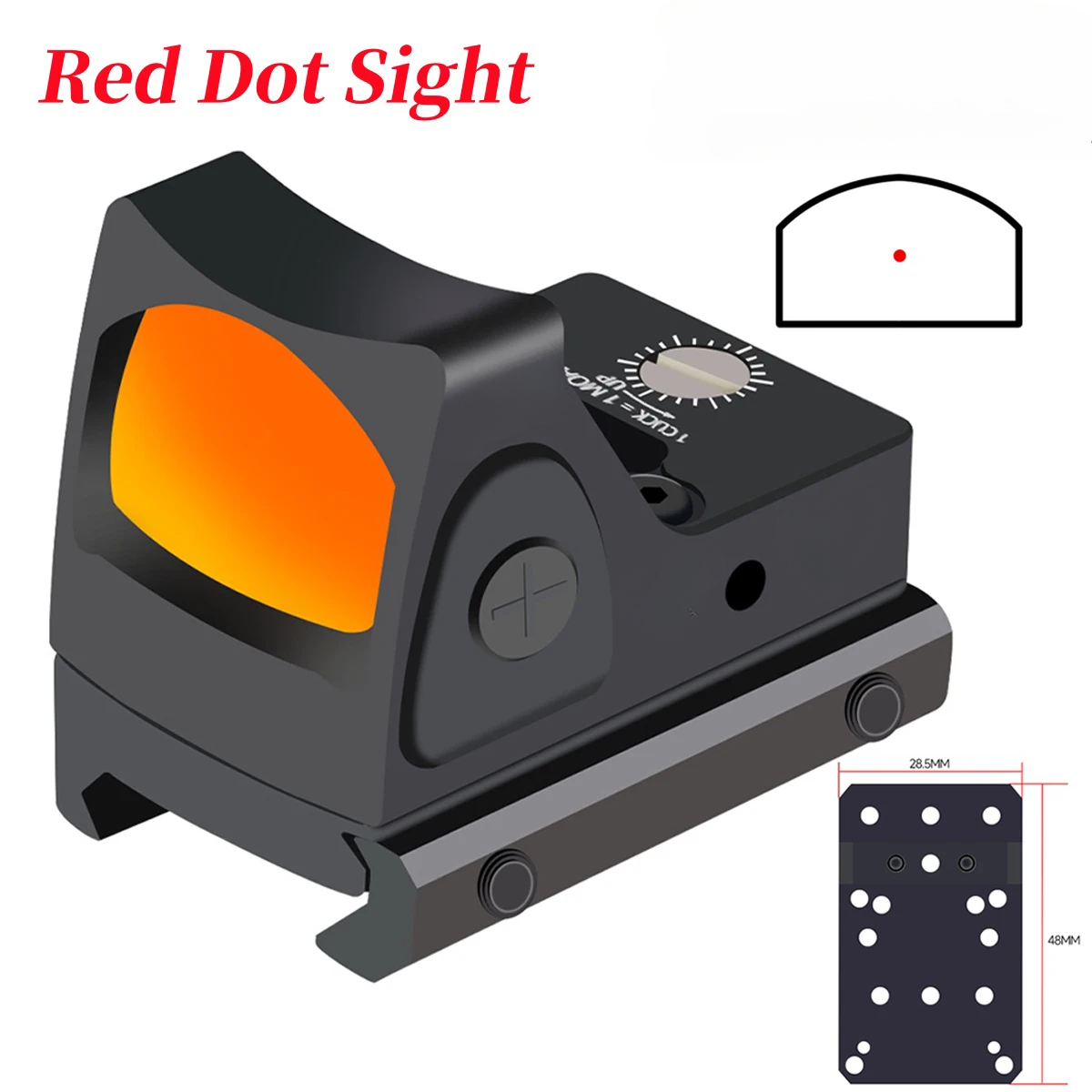 Outdoor Hunting Lab - Mini Kırmızı Nokta Görüşü Taktik Optik