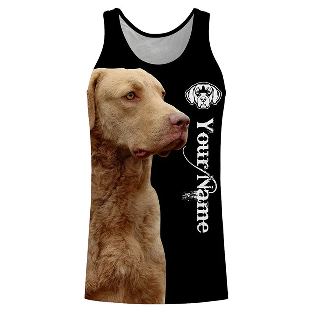 Outdoor Hunting Names - Kişiselleştirilmiş Köpek Severler İçin Atlet 3D