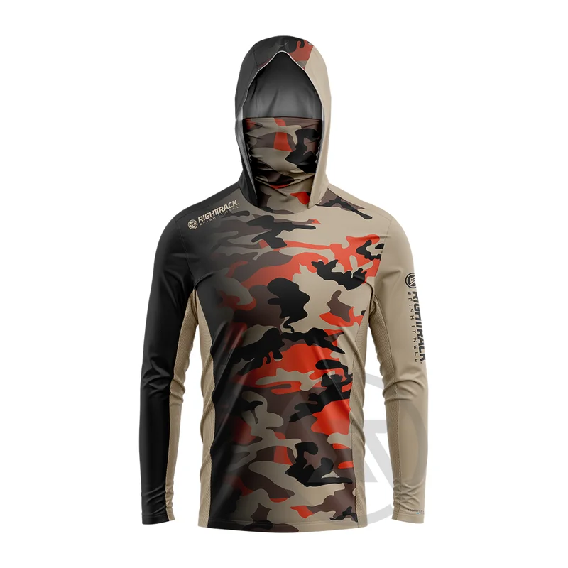 Hunting Outdoor Apparel - RIGHTTRACK Maske Kapüşonlu Balıkçı Kıyafeti UPF50