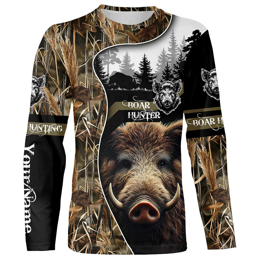 Wildman Hunting & Outdoor Robertson - Kamuflaj Desenli, Yaban Domuzu Figürlü, Erkek
