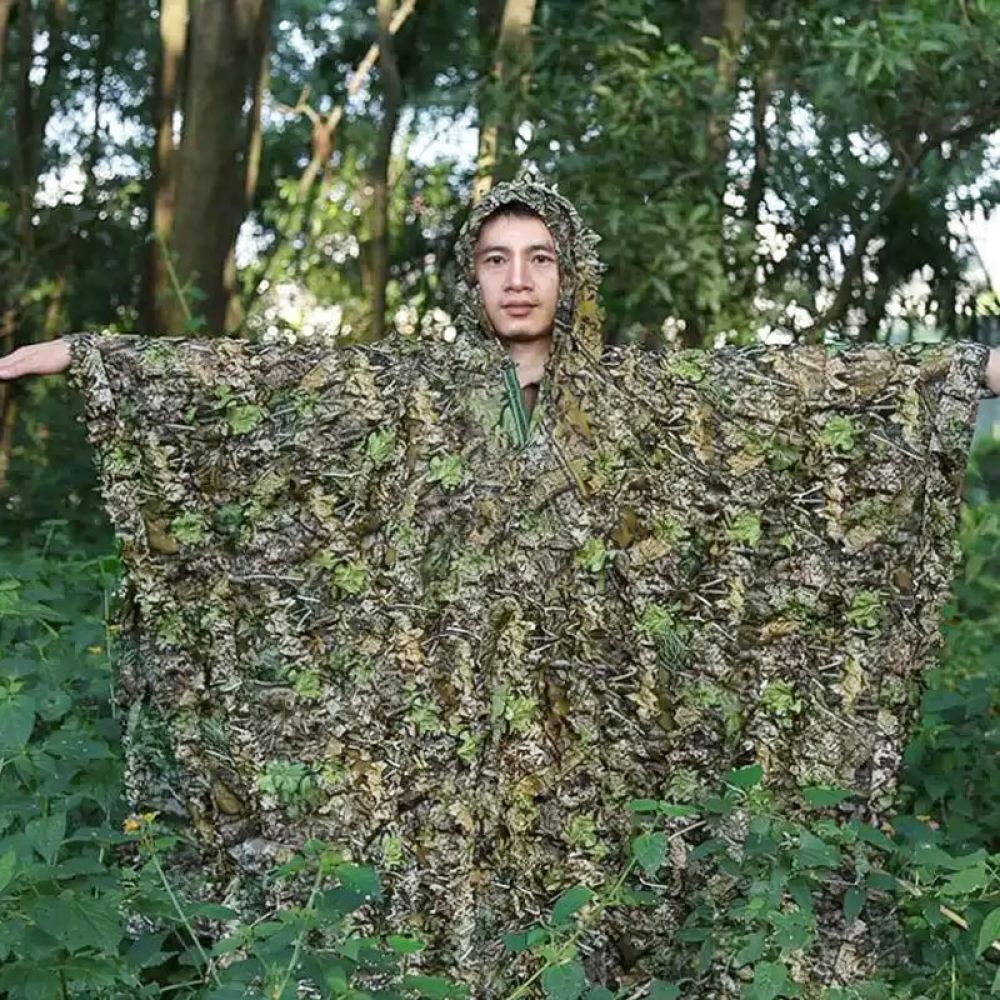 Hunting Outdoor Apparel - Nefes Alabilen 3D Akçaağaç Yaprağı Desenli
