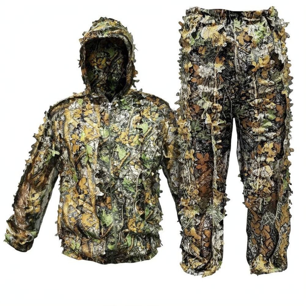 Hunting Outdoor Apparel - Açık Hava 3D Yapraklı Ghillie Pelerini,