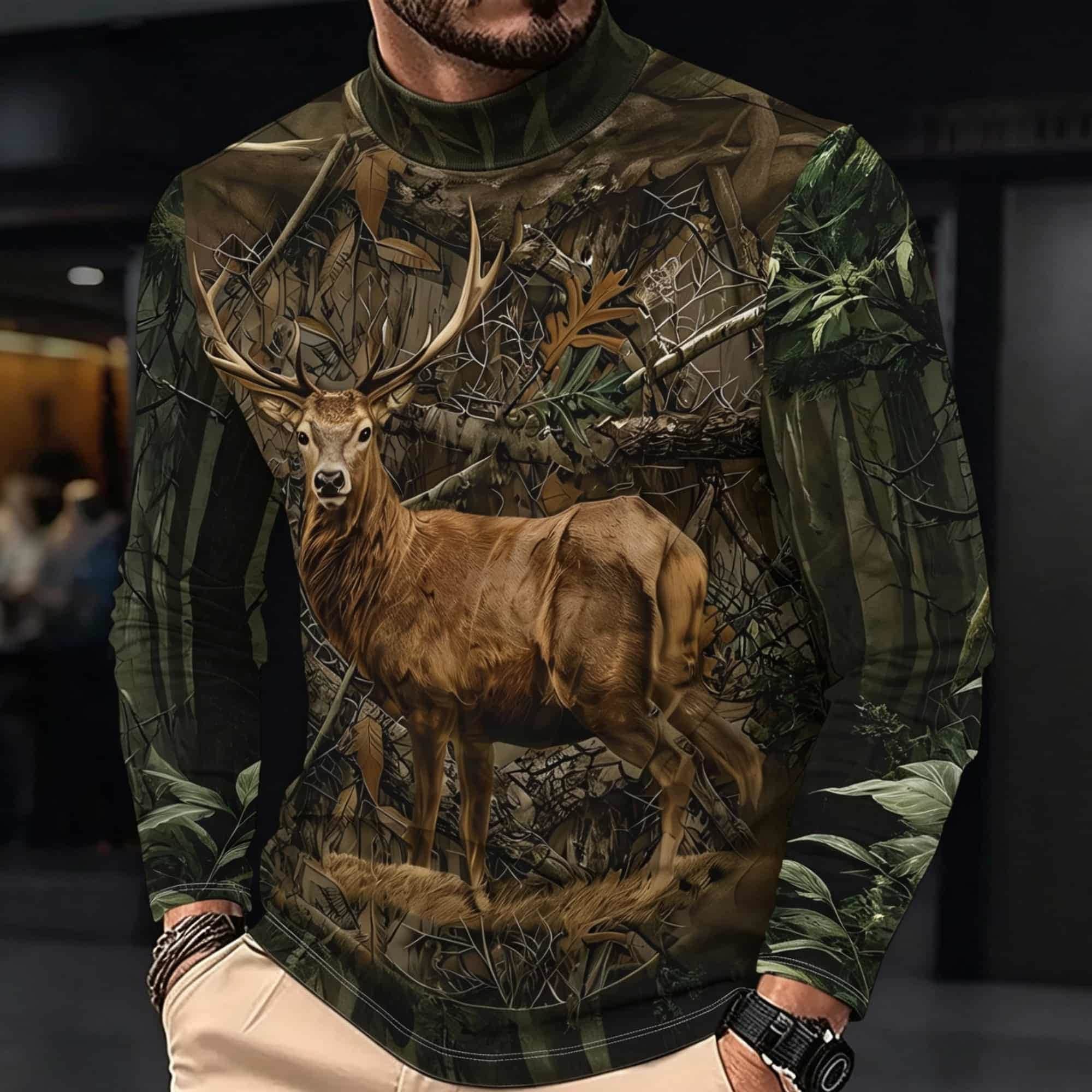 Avcılık Açık Hava Stili Erkek  - Outdoor Hunting Graphic Tees incelemesi ve fiyatı