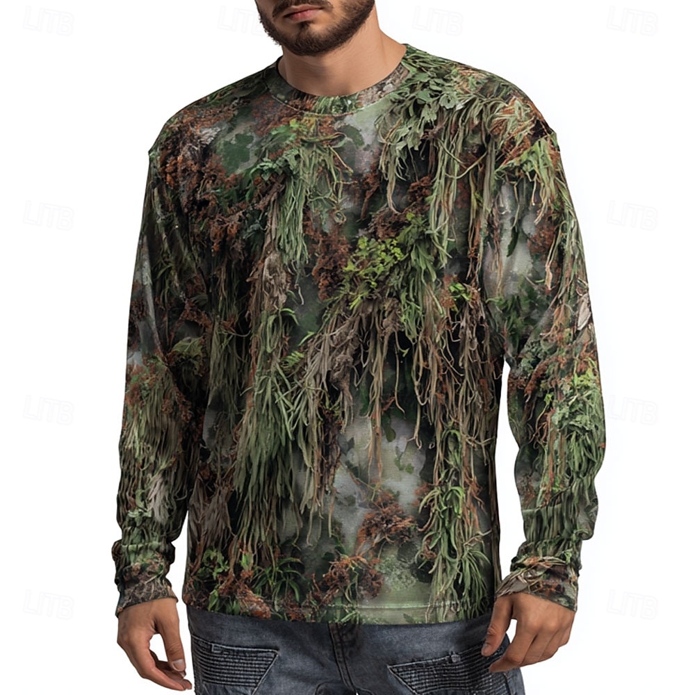 Erkek Kamuflaj Hayvan Desenli  - Outdoor Hunting Graphic Tees incelemesi ve fiyatı