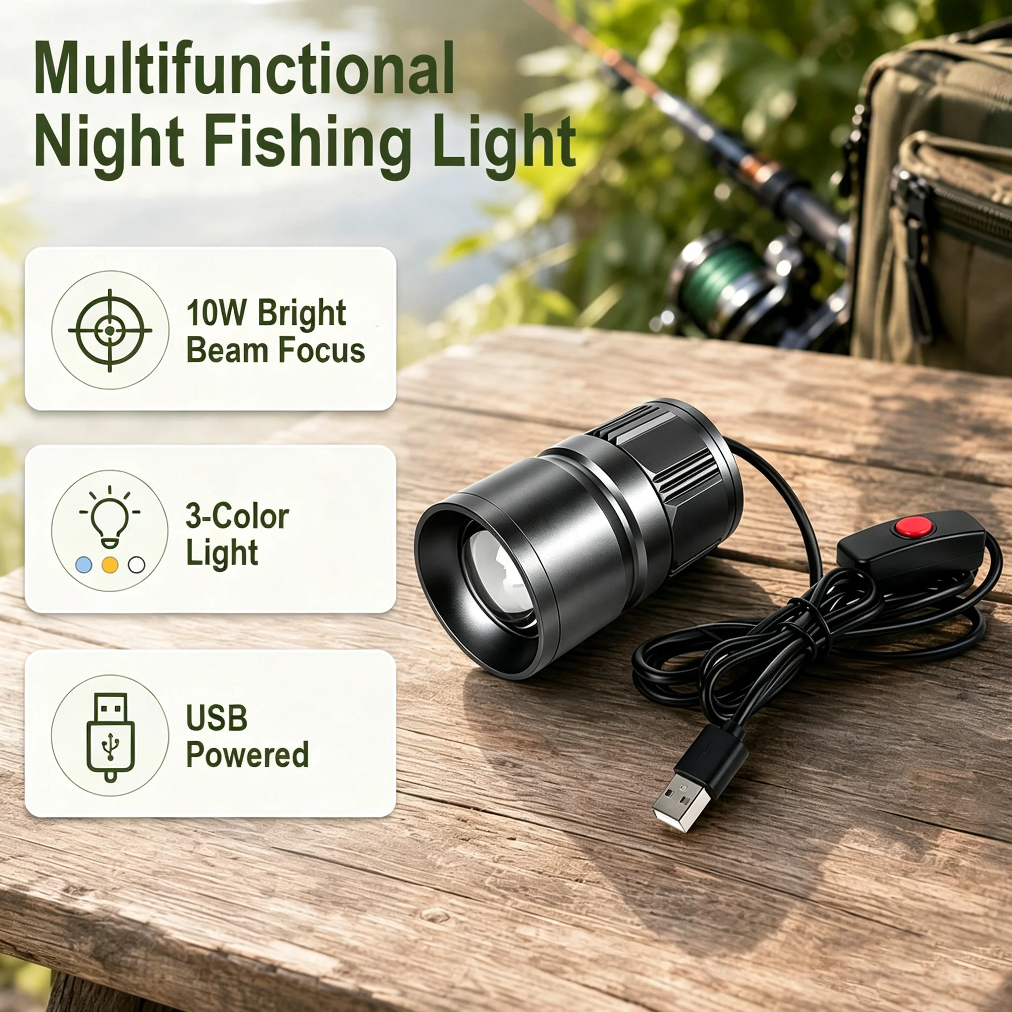 BORUiT 10W Güçlü Işınlı, Ayarl - Outdoor Hunting Bike incelemesi ve fiyatı