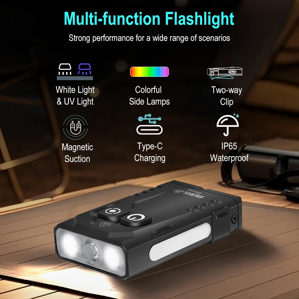 BORUiT EV15S Mini EDC UV Anaht - Outdoor Hunting Bike incelemesi ve fiyatı