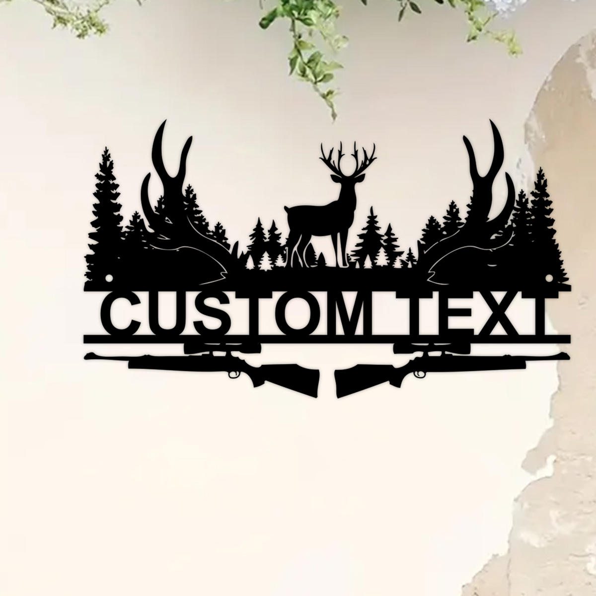 Özel geyik kabin Metal işareti - Outdoor Hunting Names incelemesi ve fiyatı
