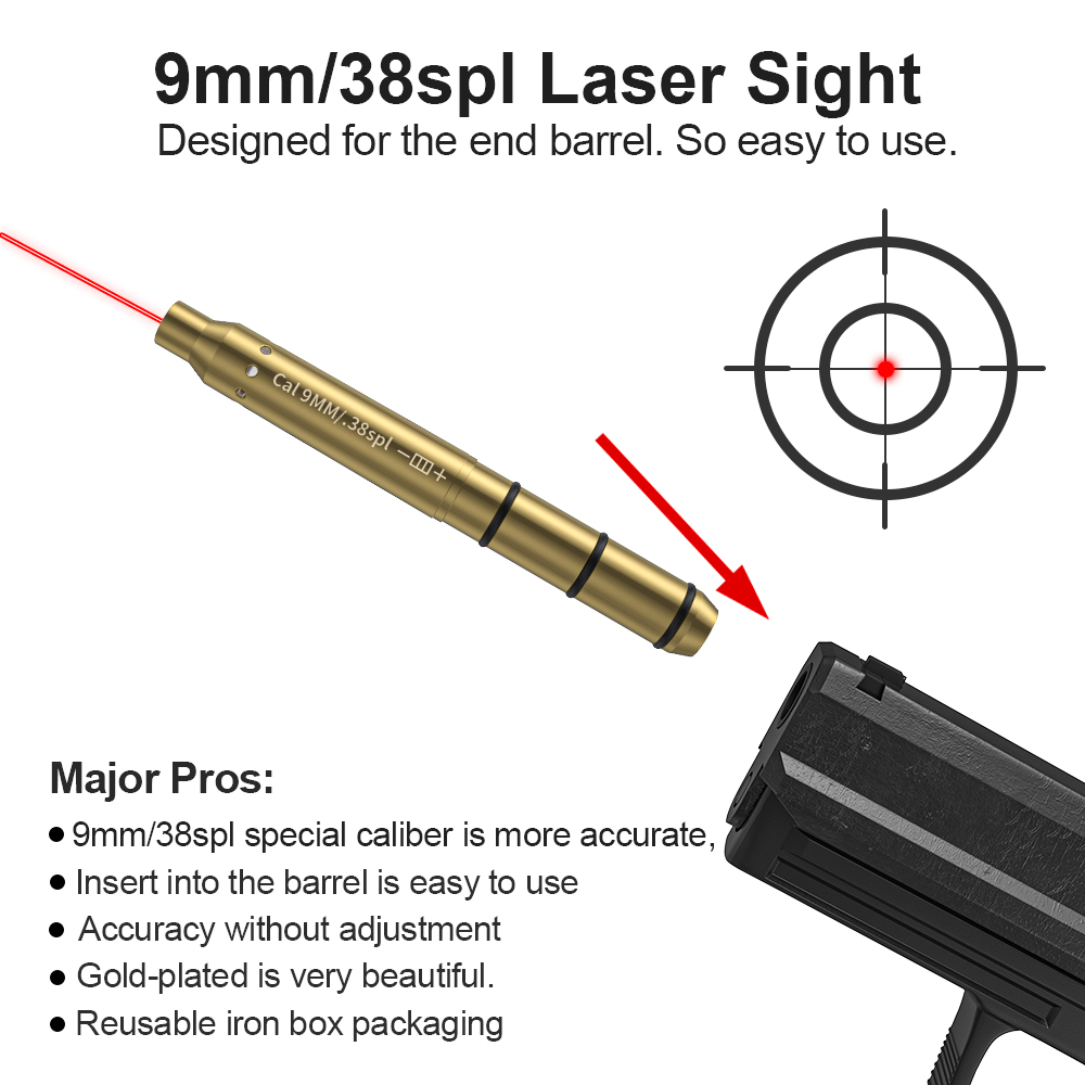 9 MM/38SPL Kırmızı Lazer Bores - Outdoor Hunting Lab incelemesi ve fiyatı